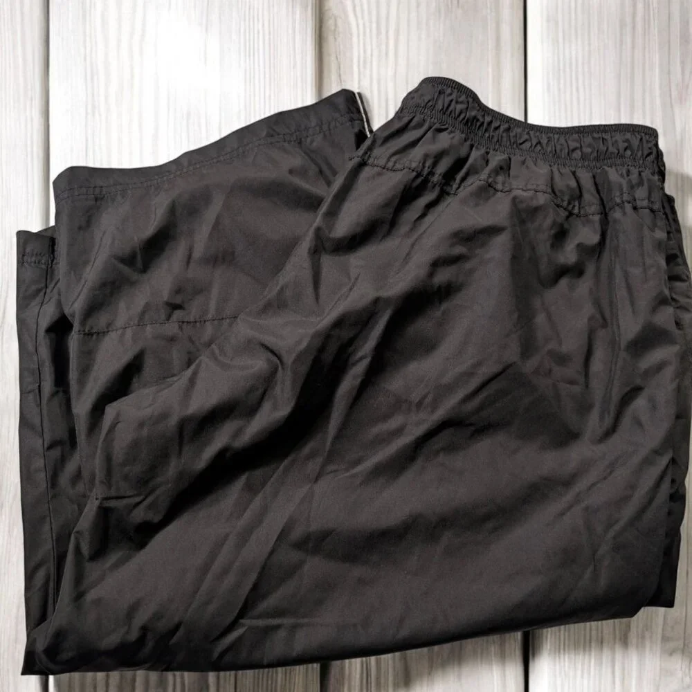 Danskin Now PLus Size XXL 2XG 20 Black White Athletic Lined Capris Cropped Pants - Picture 2 of 10